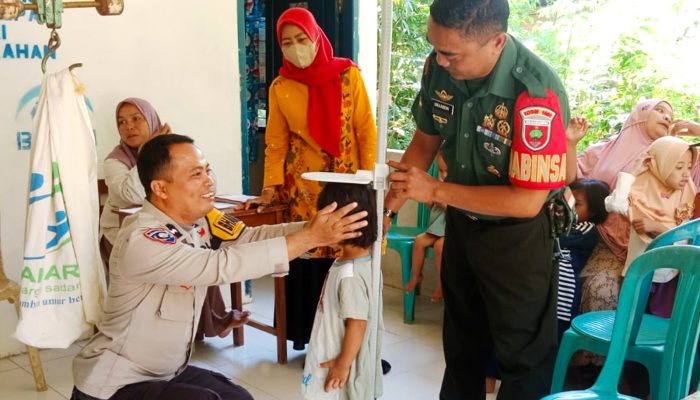 Begini Sinergitas TNI-Polri di Majene Dalam Mendukung Program Penurunan Angka Stunting