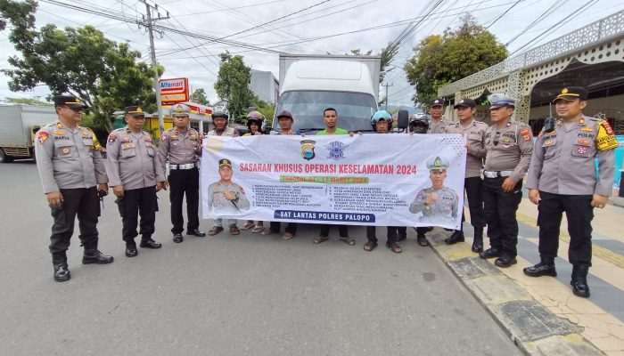 Ops Keselamatan Pallawa 2024, Sat Lantas Polres Palopo Lakukan ini !