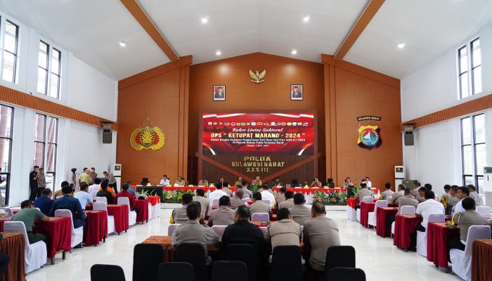 Rakor Lintas Sektoral Operasi Ketupat, Kapolda Sulbar : Bersama Kita Wujudkan Pengamanan Mudik Aman dan Lancar