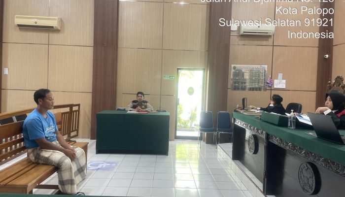 Polres Palopo Laksanakan Pengaman Sidang Perkara Tindak Pidana Ringan