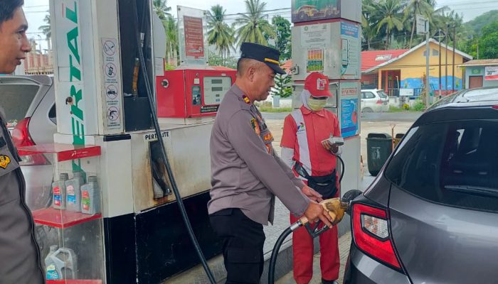 Jelang Mudik Lebaran, Jajaran Polres Wajo Sidak SPBU