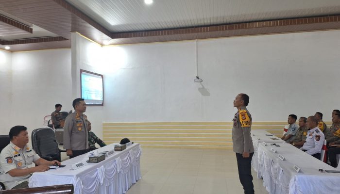 Kapolres Tana Toraja Pimpin Rapat Koordinasi Lintas Sektoral Operasi Terpusat Ketupat 2024