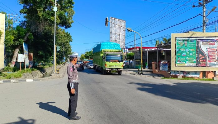 Ini Yang dilakukan Sat Lantas Polres Sidrap di Hari Pertama Ops Ketupat