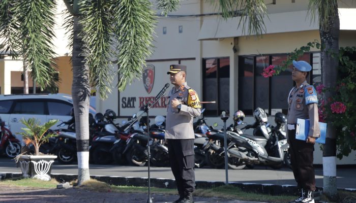 Kapolres Pinrang Pimpin Apel Jam Pimpinan