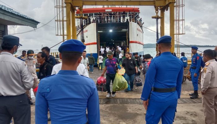 Pastikan Jalur Mudik Laut Aman, DitPolairud Polda Sulbar Maksimalkan Pengamanan