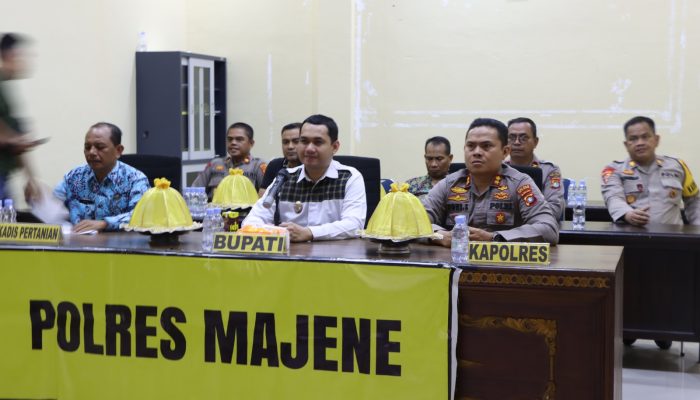 Kapolres Majene Ikuti Zoom meeting Dalam Rangka Penandatanganan Nota Kesepahaman Antara Kementan RI Dengan Polri