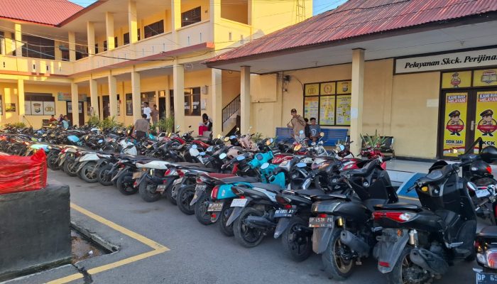 Saat Patroli Hunting System, Personel Sat Lantas Polres Sidrap Dapati Puluhan Kendaraan Yang Tidak Tertib Berlalulintas