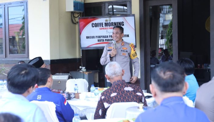 Kapolres Parepare Gelar Coffe Morning Hadirkan Para Pimpinan Partai Politik Se-Kota Parepare