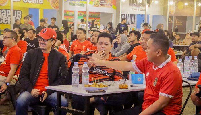 Kapolres Pinrang dan Forkopimda Turut Ramaikan Nonton Bareng Timnas U23