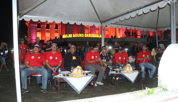 Polres soppeng Bersama Forkopimda Laksanakan Nobar Semi Final Piala Asia U-23 2024