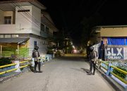 Untuk memastikan Situasi Tetap Kondusif, Personel Sat Samapta Polres Majene Laksanakan Patroli Malam