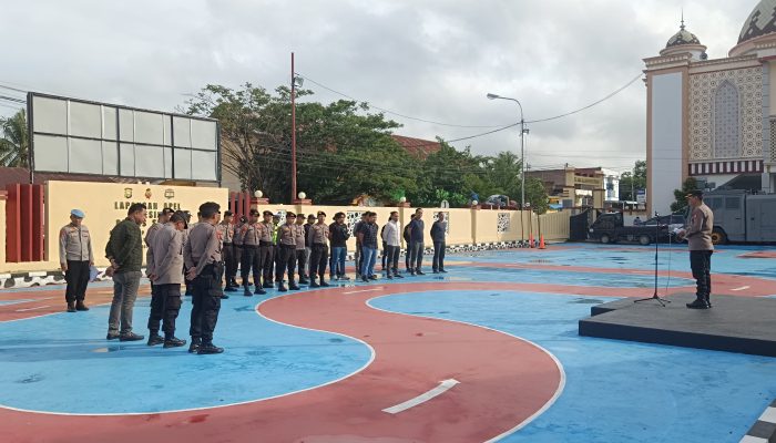 Peringatan Hari Buruh, Polres Sidrap Siagakan Personil