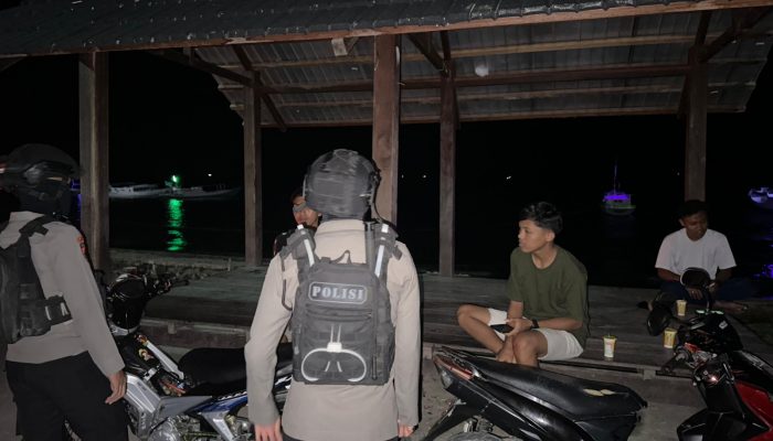 Satuan Samapta Polres Majene Lakukan Patroli Malam Demi Menjaga Keamanan dan Kondusifitas Wilayah