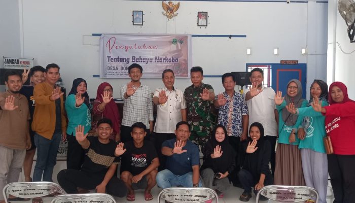 Kanit I dan KBO Satnarkoba Polres Sidrap Beri Penyuluhan Tentang Bahaya Narkoba di Desa Dongi dan Otting