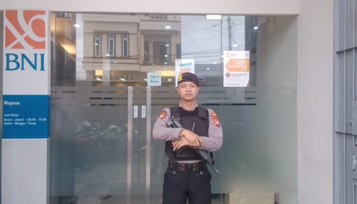 Personel Sat Samapta Polres Majene Laksanakan Pengamanan Objek Vital, Ini Tujuannya