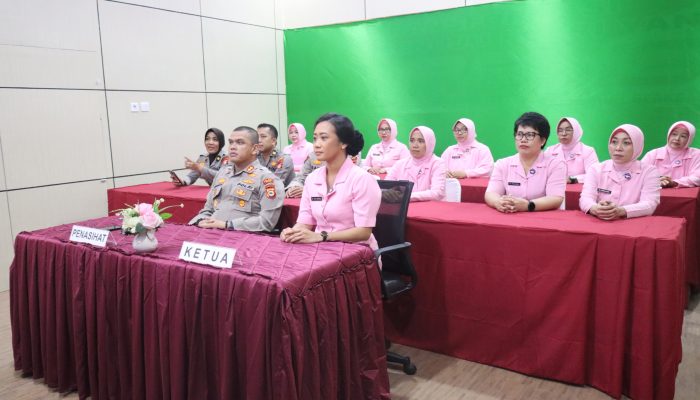 Peresmian Gedung Kemala Bhayangkari oleh Kapolri, Kapolres Gowa dan Ketua PYKB Cab. Gowa Hadiri Acara Secara Daring