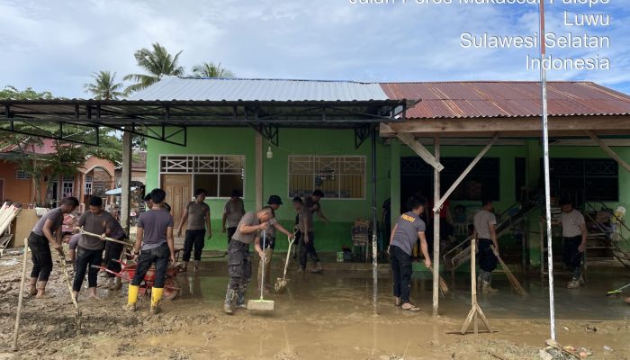 Polres Palopo Laksanakan Kurvei Pasca Banjir Bandang Luwu