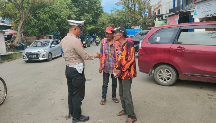 Sat Lantas Polres Palopo Tertibkan Sejumlah Jukir Liar