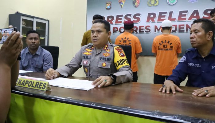 Satuan Reserse Narkoba Polres Majene Berhasil Amankan 2 Pelaku Penyalahguna Narkoba