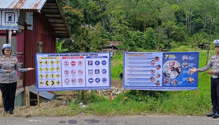 Sat Lantas Polres Tator Dorong Kesadaran Warga dalam Program Kampung Tertib Lalin
