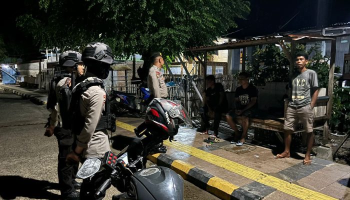 Satuan Samapta Polres Majene Gelar Patroli Malam untuk Antisipasi Kejahatan dan Penyakit Masyarakat