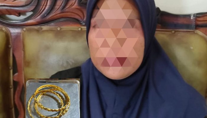 IRT Diamankan Polsek Dua Pitue Saat Hendak Mencuri Emas di Pasar Tanru Tedong Sidrap