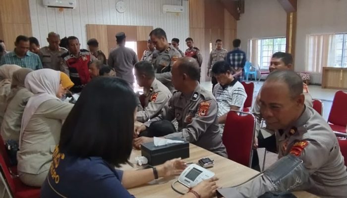Polres Palopo Gelar Bakti Kesehatan Dalam Rangka Hari Bhayangkara Ke 78