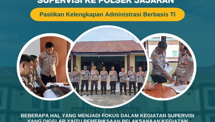 Pastikan Kelengkapan Administrasi Berbasis TI, Bag SDM Polres Toraja Utara Gelar Supervisi ke Polsek Jajaran
