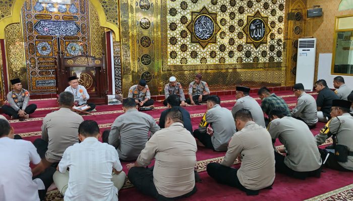 Tingkatkan Imtaq, Polres Paloli Laksanakan Binrothal Personil