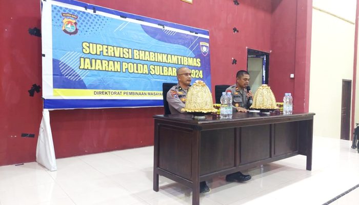 Dit Binmas Polda Sulbar Gelar Supervisi Bhabinkamtibmas di Polres Majene