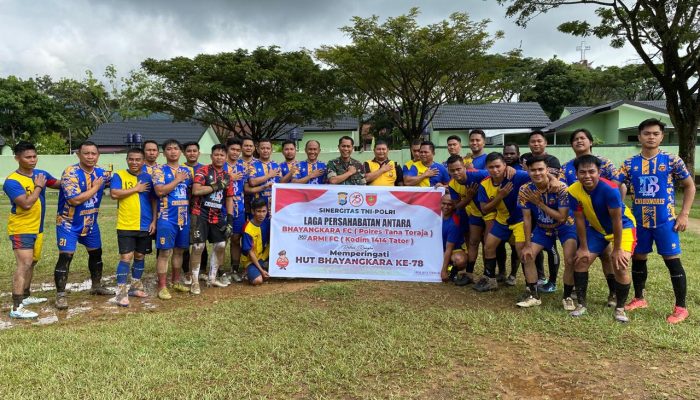 Sinergitas TNI-Polri, Laga Persahabatan Bhayangkara FC vs Armi FC yang Memperingati Hari Bhayangkara ke-78