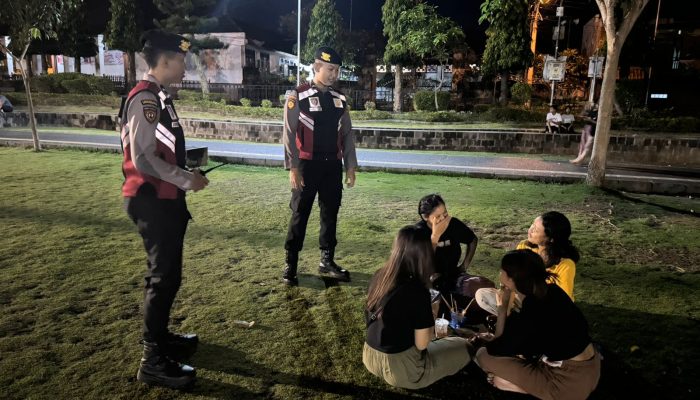 Sasar Obyek Vital, Satuan Samapta Polres Klungkung Rutin Laksanakan Patroli Malam