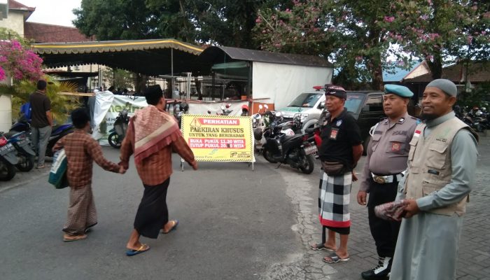 Berlangsung Aman dan Kondusif, Polres Kawasan Bandara Ngurah Rai Amankan Shalat Idul Adha