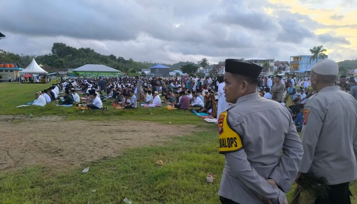 Polres Majene Berkurban Dua Ekor Sapi untuk Kaum Dhuafa pada Idul Adha 1445 H