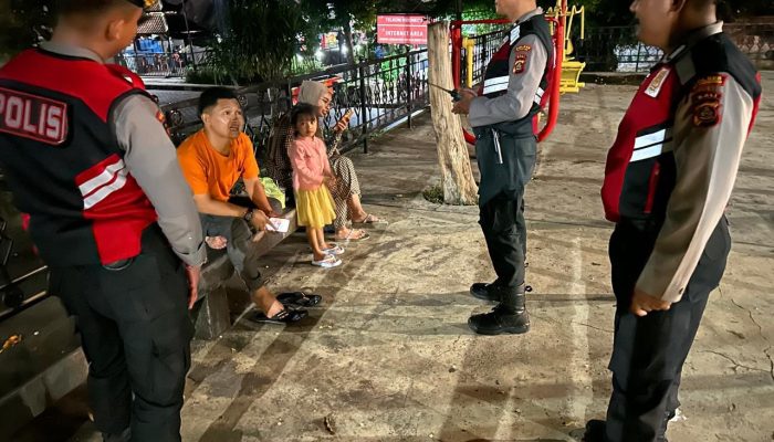 Gelar Patroli Malam Hari Dan Berikan Himbauan Kamtibmas Kepada Masyarakat, Polres Klungkung Selalu Hadir Di Tengah Masyarakat