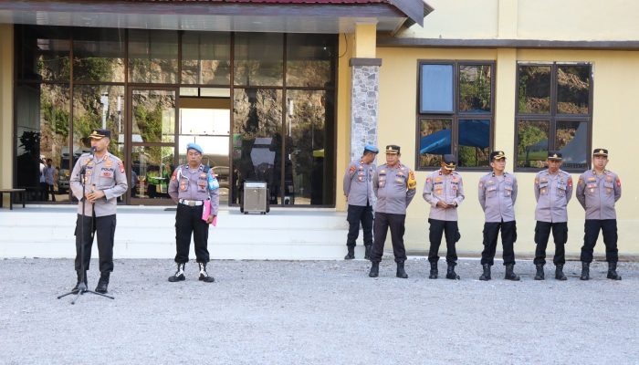 Kapolres Soppeng Pimpin Apel Jam Pimpinan Pasca Libur Lebaran Idul Adha 1445 H