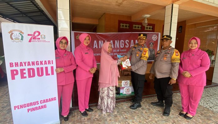 Sambut Hari Bhayangkara Ke 78, Polres Pinrang Gelar Anjangsana