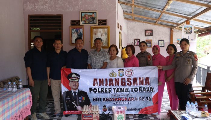 Sambut Hari Ulang Tahun Bhayangkara Ke 78, Polres Tana Toraja Gelar Anjangsana