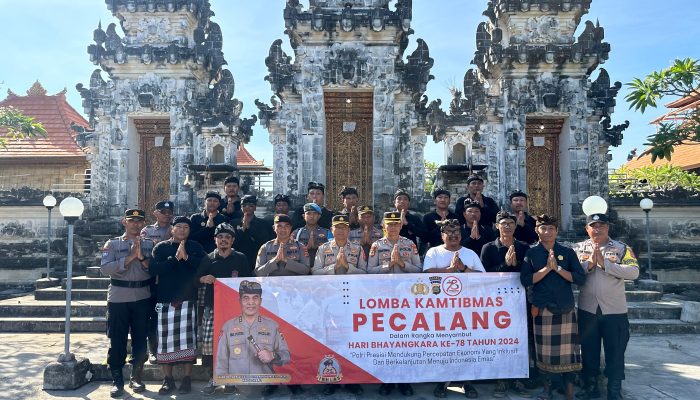 Ikuti Lomba Satkamling dalam rangka Hari Bhayangkara, Satkamling Polsek Nusa Penida Raih Juara.