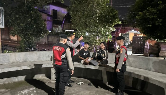 Rutin Melaksanakan Patroli Malam, Polres Klungkung Hadir di Tengah Masyarakat