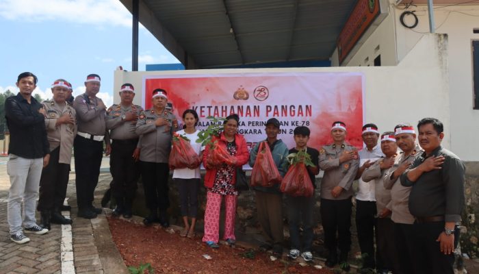 Jelang Hari Bhayangkara ke 78, Polres Toraja Utara Gelar Kegiatan Ketahanan Pangan