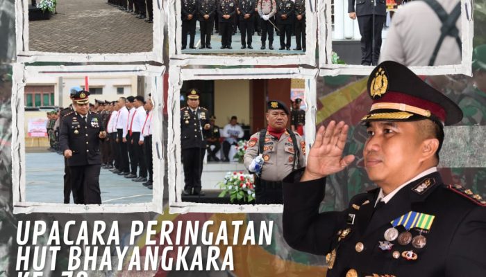 Polres Toraja Utara Gelar Upacara Peringatan Hari Bhayangkara ke-78