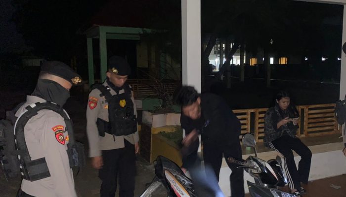 Personil Sat Samapta Polres Majene Laksanakan Patroli Malam Antisipasi Tindak Kriminalitas