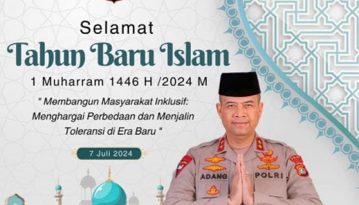 Kapolda Sulbar Irjen Pol Adang Ginanjar Sampaikan Ucapan Selamat Tahun Baru Islam 1 Muharram 1446 H / 2024 M
