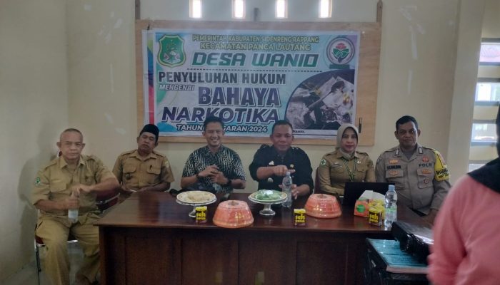 Cegah P4GN, KBO Sat Narkoba Polres Sidrap Beri Penyuluhan Narkoba ke Masyarakat Wanio