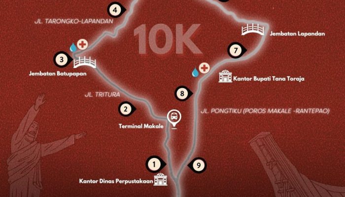 Lakipadada Run 10K, Polres Tator Rekayasa Lalin