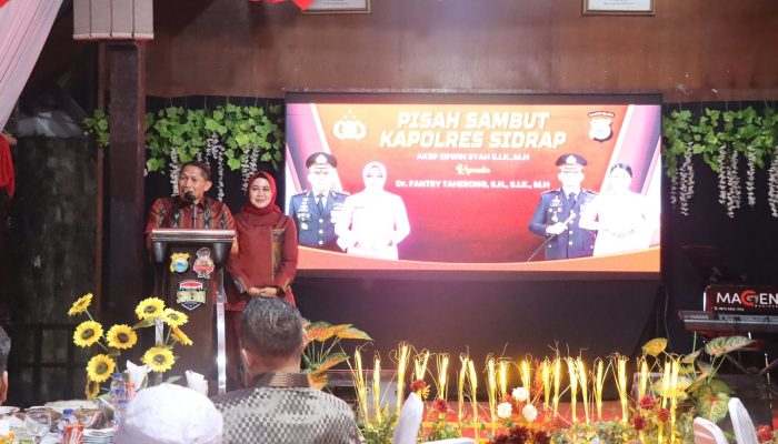 Polres Sidrap Gelar Pisah Sambut Kapolres Sidrap di Rumah Jabatan