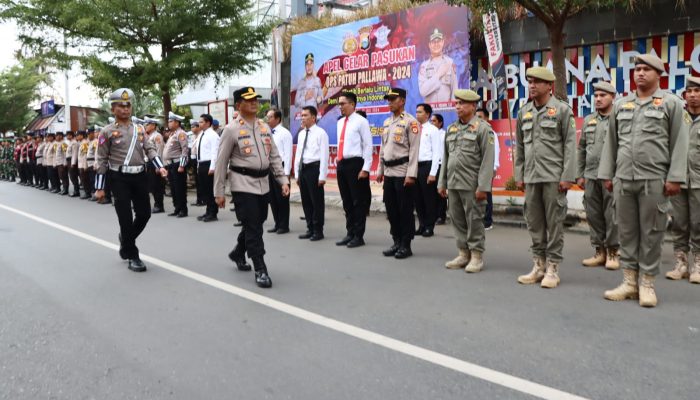 Polres Palopo Laksanakan Apel Gelar Pasukan Ops Patuh Pallawa 2024