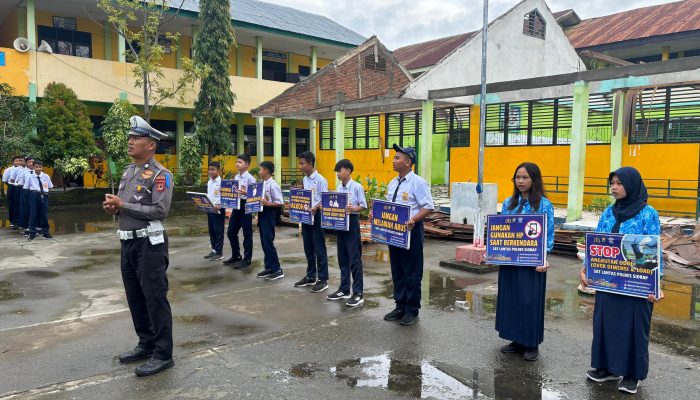 Operasi Patuh Pallawa 2024: Satlantas Polres Sidrap Edukasi Pelajar Tentang Tertib Lalu