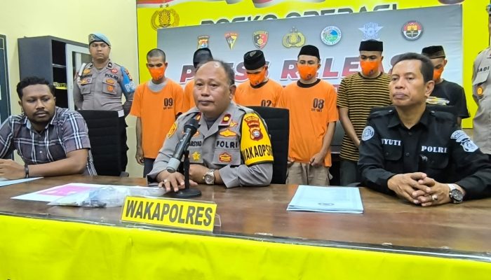 Polres Majene Gelar Press Release, Enam Pelaku Penyalahgunaan NarkotikaBerhasil Diamankan